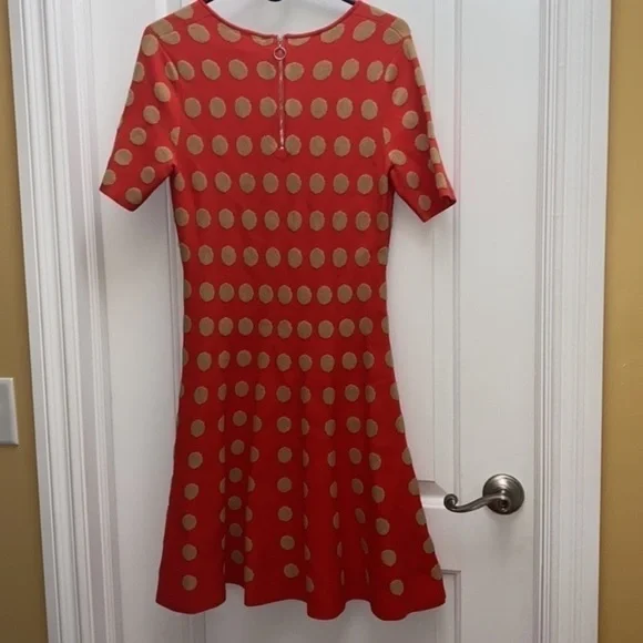 NWT Anthropologie Maeve tonal polka dot knit fit and flare dress size small NWT Anthropologie Maeve tonal polka dot knit fit and flare dress size small